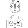 Смеситель для ванны и душа IDEAL STANDARD Reflections B9657LS